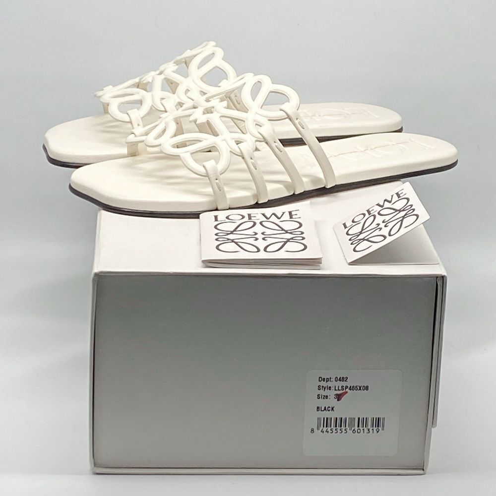 Loewe Petal Anagram slide in soft calfskin size 37 - Picture 14 of 16